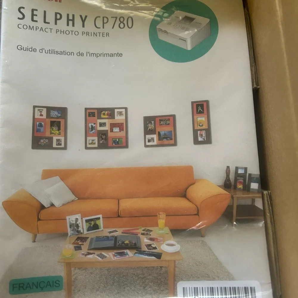 Canon SELPHY CP780 Compact Photo Printer - Silver and White